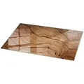 Tulup Tischplatte Oberplatte Tisch Glas Natürliches Holzmuster Couchtisch Glasplatte 120 cm x 60 cm