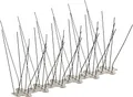 Sarei Taubenschutz Typ 2 Edelstahl 11 x 33,3 cm Vogelschutz Taubenabwehr Spikes