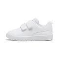 Puma Unisex Kinder Courtflex V3 V Inf Sneaker, Puma White Puma White Silver Mist, 27 EU