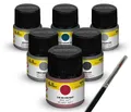 Colour Set Navy, Acrylic 6 x 12 ml + Pinsel, Heller Farben 9405