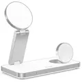 TechProtect QI15W-A47 MagSafe 3in1 Induktives Ladegerät Weiß