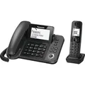 Panasonic KX-TGF310EXM Digitales schnurloses Freisprechtelefon Anrufblockierung Schwarz - Schwarz