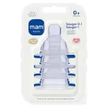 MAM Sauger 0 + 1 im 4er-Set | Flaschensauger (Durchflussrate langsam) | Speziell für Neugeborene | Besonders weicher Trinksauger | Kompatibel mit allen MAM Flaschen & Trainer