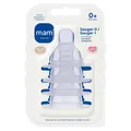 MAM Sauger 0+ 4er-Set | Langsame Durchflussrate | Weich | Für Neugeborene |