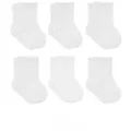 bistyle Socken für Babys Neugeborene Babysocken Jungen Mädchen Kurzsocken (Set, 6-Paar, 6er-Pack) gerippt Bio-Baumwolle GOTS zertifiziert 0-6 Monate bis 2-3 Jahre weiß 24-36 Monate (25-26)