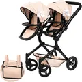 Bayer Puppen-Zwillingsbuggy Twin Neo, mit Wickeltasche