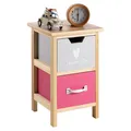 IDIMEX Kommode ESTA, Kinderzimmer, Nachttisch, Natur lackiert, Mädchen