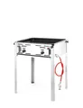 HENDI Grill-Master maxi, Elektronisches Zündgerät, nur für Verwendung im Aussenbereich, für Gasflaschengas (Propan/Butan), 11,6kW(Hs), 650x540x(H)840mm, Edelstahl 18/0