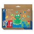 STAEDTLER Noris Club MALI Fingerfarben farbsortiert 6x 100,0 ml, 6 St.