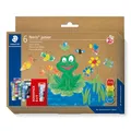 Noris® 881 Fingermalfarbe Set mit 6 Stück sortiert schnell trocknend