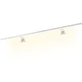 kalb 120cm Spiegelleuchte Spectraline LED Badezimmerleuchte IP44 18W 230V Silbergrau Warmweiß