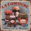 Moritz Metallschild Blechschild Marmelade Confiture, (Einzeln), Vintage Retro Deko Schild Metallschild Wandbild Schild