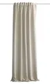 HOMEbasics | Akustikvorhang Uni | ACUSTICO | Lärm-, Hitze-, Kälte- und Zugluft-Schutz + abdunkelnd | Natur | 160 x 135 cm