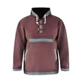 virblatt - Herren Hoodie | 100% Baumwolle | Baja Hoodie Herren Kapuzenpullover Männer Vintage Pullover Winter Hippie Jacke - Sphärenhaft L braun