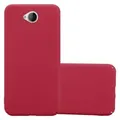 Cadorabo Schutzhülle für Nokia Lumia 650 Hülle in Rot Etui Hard Case Handyhülle Cover