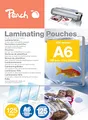 Peach Laminierfolien A6-125 mic - 125 pouches - glänzend - Premiumqualität - kompatibel mit Geräten aller Markenhersteller - PP525-04P