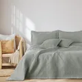 AmeliaHome Tagesdecke 200x220 cm Bettüberwürf zweiseitig Ultrasonic Steppung Polyester Ophelia Grau