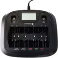 everActive Ladegerät für 8 Akkus AAA AA C D 9V, universal und schnell,... 