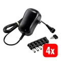 VOLTCRAFT ESPS-1000-N Steckernetzteil Netzteil Netzadapter Einstellbar 4 STÜCK