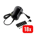 VOLTCRAFT ESPS-1000-N Steckernetzteil Netzteil Netzadapter Einstellbar 18 STÜCK