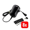VOLTCRAFT ESPS-1000-N Steckernetzteil Netzteil Netzadapter Einstellbar 8 STÜCK