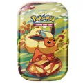 •••NEU•••✅ Pokemon Prismatische Entwicklungen Mini Tin Flamara Deutsch 8.5