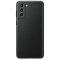 Samsung Leather Cover für Galaxy S21+ schwarz
