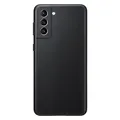 Samsung Leather Smartphone Cover EF-VG996 für Galaxy S21+ 5G Handy-Hülle, echtes Leder, Schutz Case, stoßfest, premium, Schwarz