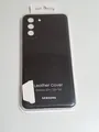 Samsung Leder Backcover Hülle für Galaxy S21 Plus Schwarz
