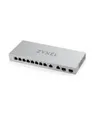 ZyXEL XGS1210-12 V2 Switch managed 8 x 10/100/1000 + 2 x 100/1000/2.5G + 2 x 1 Gigabit/10 Gigabit SFP+ Uplink Desktop wandmontierbar (XGS1210-12-ZZ0102F)