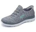 Skechers Damen Summits Dazzling Haze Turnschuhe, Gray Mesh/Multi Trim, 42 EU