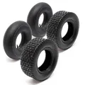 Wiltec 2x Reifenmantel 2x Schlauch für Aufsitzmäher/Rasentraktor 15x6.00-6 4PR Gerades Ventil