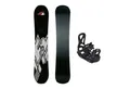 F2 Snowboard F2 Set Snowboard Junior Rental Schwarz 110cm + Pipe Bindung S