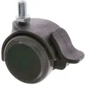 Ms Beschläge - Bürostuhlrolle 50mm Möbelrolle Bodenschonend Ersatzrolle 10mm Mit Bremse Stück