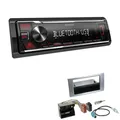 Kenwood 1-DIN Autoradio Bluetooth USB AUX für Ford Fusion Facelift silber