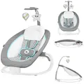 Babywippe Babyschaukel Pascal Grey Scandi Schaukelwippe Vibrationen🔹5 Melodien