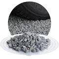 Schicker Mineral Diabas Ziersplitt grau 25 kg, Naturstein, Splitt für Steingärten, Beet, Gartenteich, Fassadenschutz, Weg- und Terrassengestaltung, robust, witterungsbeständig (Körnung 8-11 mm)