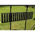 Aluregal abklappbar Schwarz 120 cm x 30 cm
