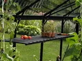 Vitavia Gewächshaus-Wandregal aus Aluminium, klappbar in versch. Farben schwarz
