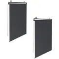 IDMarket - Satz von 2 Rollos B.124 x H. 225 cm für Pergola anthrazitgrau