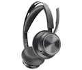 Poly Voyager Focus 2 USB-C Headset für Microsoft Teams, mit USB-C/A Adapter – Bluetooth, ANC, Acoustic Fence Technologie, bis zu 25 Stunden Sprechzeit, Schwarz