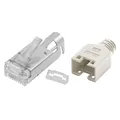 RJ45 Stecker Netzwerkstecker 100 Stück Hirose TM11 beige Crimpstecker AWG 26-27