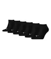 PUMA unisex Sneaker Socken Kurzsocken Sportsocken 261080001 6 Paar, Farbe:Schwarz, Menge:6 Paar (2x 3er Pack), Größe:39-42, Artikel:-200 black