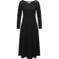 Ragwear A-Linien-Kleid Appero Long Stylisches Langarm-Kleid für den Winter schwarz S (36)