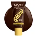 NYX Professional Makeup Foundation für alle Hauttypen, Mit Sheabutter, Mangobutter und Niacinamide, LSF 30 gegen UVA- und UVB-Strahlen, Buttermelt Glaze, Farbton: 10 Chocolate Butta