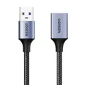 Verlängerungskabel USB 3.0, 0,5m in Schwarz-Grau USB-Stecker auf USB-Buchse