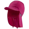 Sterntaler® Schirmmütze 50+ Schirmmütze mit Nackenschutz uni (1-St) Kinderhut aus UV-Popeline mit Bindeband und UV-Schutz 50+ gelb 45 cm