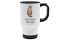 Mr. & Mrs. Panda Thermobecher Otter Muschel, Thermobecher, Weiß, Edelstahl-Thermobecher, Träumen, M, Edelstahl, outdoor thermobecher Outdoor Becher trinkbecher mit deckel