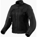 Revit Motorradjacke Eclipse 2 Damen Motorrad Textiljacke protektoren reflektierende reißverschluss schwarz 36