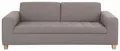 3-Sitzer HOME AFFAIRE "Corby", grau (hellgrau), B:218cm H:80cm T:90cm